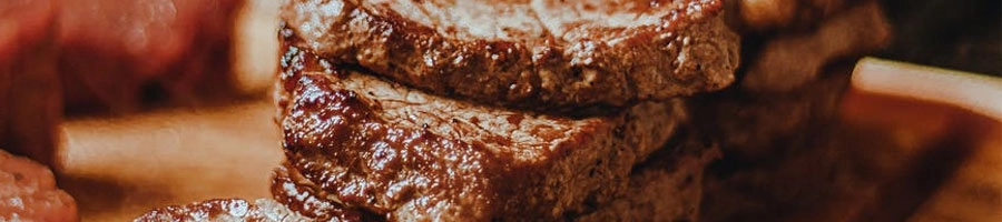Cooked beef patties