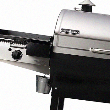A Camp Chef Woodwind 36 grill with sidekick