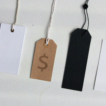 Different price tags