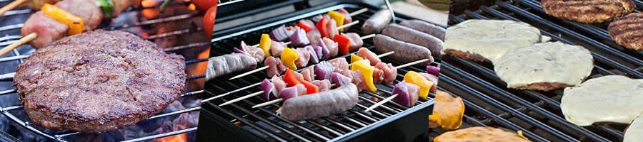 Three different kinds of grill