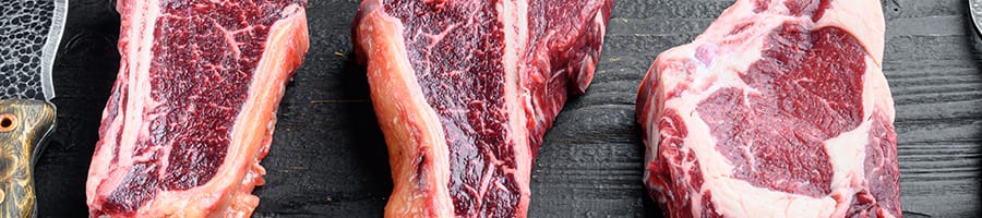 Porterhouse meat beef steak set