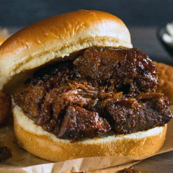 Brisket on a bun