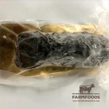 Packed lobster meat with the FarmFoods logo on the lower right of the image