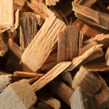 Close up image of Applewood chunks
