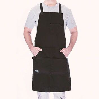 Hudson Durable Goods - Professional Grade Chef Apron for Kitchen, BBQ & Grill