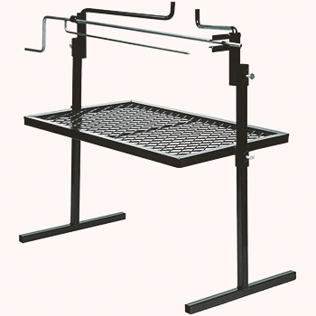 Texsport Heavy Duty Adjustable Outdoor Camping Rotisserie Grill and Spit