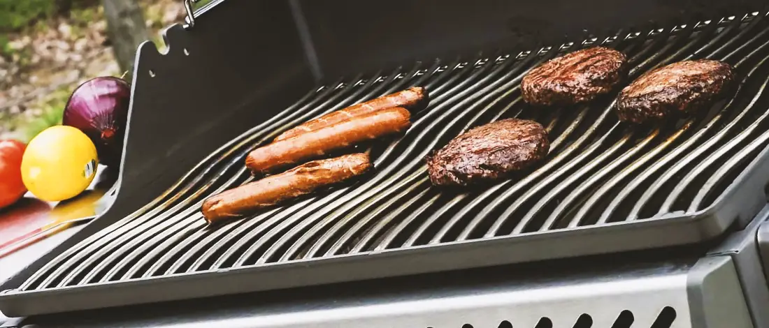 Inside shot of a grill