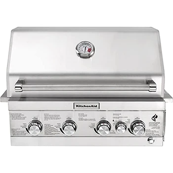 KitchenAid 740-0780 4-Burner Stainless Steel Built-In