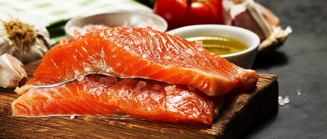 Fish meat that is low in cholesterol