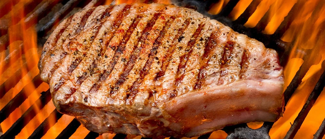Cooking frozen ribeye steak on the grill