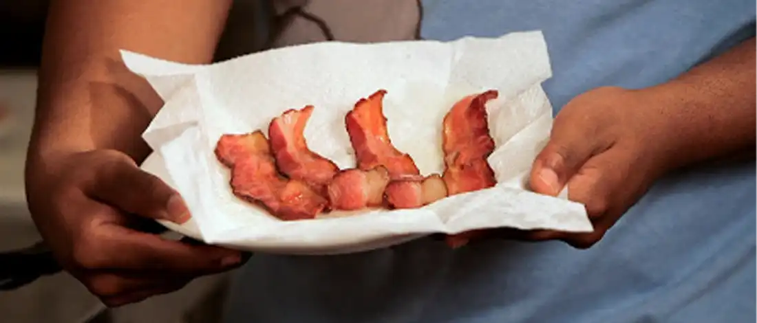 a photo of turkey bacon