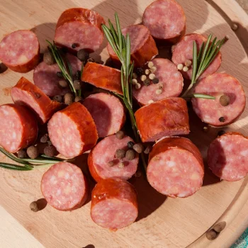Sliced sausages