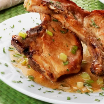 Pork Chops with sauce