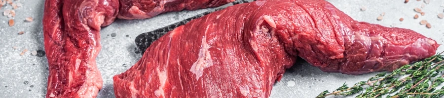 Tender Grilled Steak Marinated in Yogurt Raw