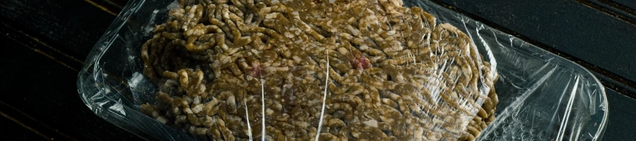 A spoiled hamburger meat