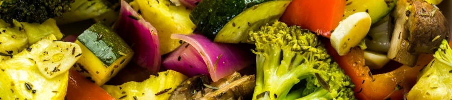 A healthy roasted vegetables