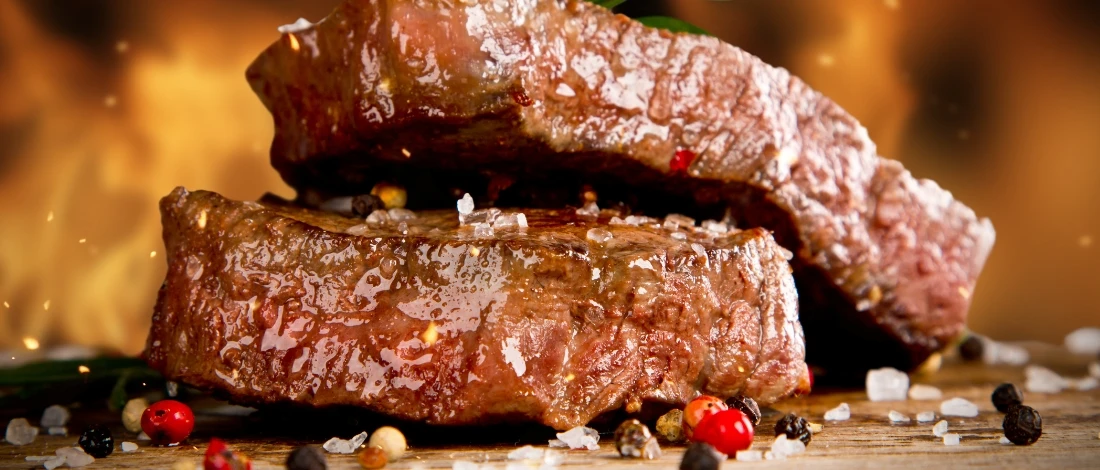 The thick, juicy cut full of flavor grilled beef steak