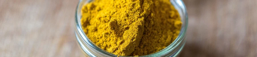 The spices in a container