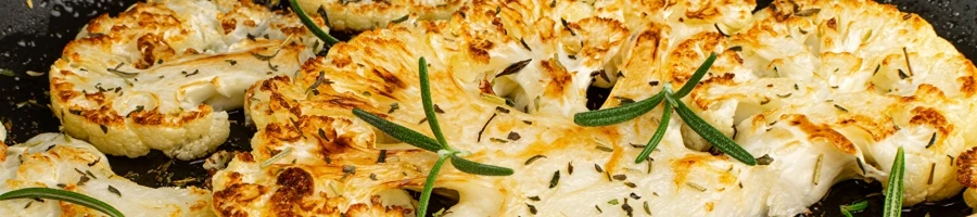 Cooking cauliflower steak