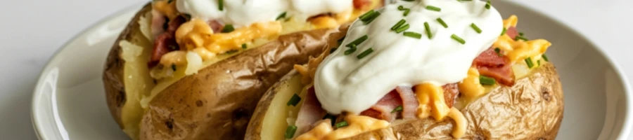 Loaded baked potatoes