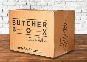 ButcherBox food delivery package recently arrived
