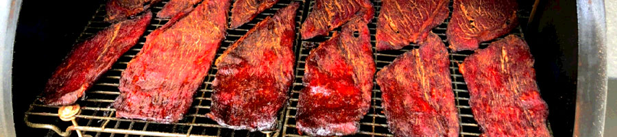 grill smoking jerky meat