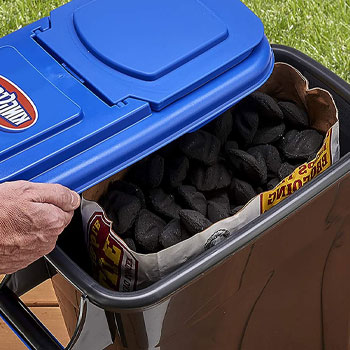 keeping charcoal in a container