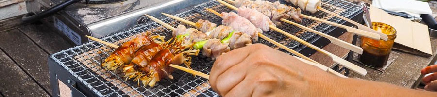 cooking japanese barbeque