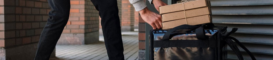 man delivering food