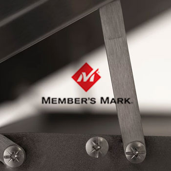 Member's Mark logo and grill