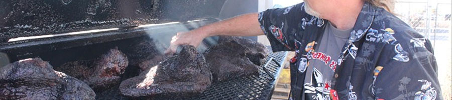 A man using a smoker