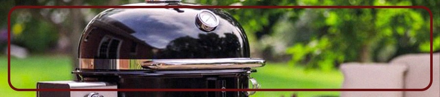 A closeup photo of an expensive Weber outdoor grill