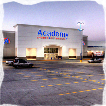 Entrance to the Academy, company that makes outdoor gourmet grills