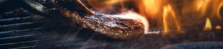 Close up grilling a patty