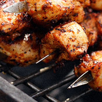 Close image of a food on a grill