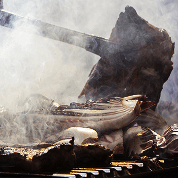 Smoking frozen meat