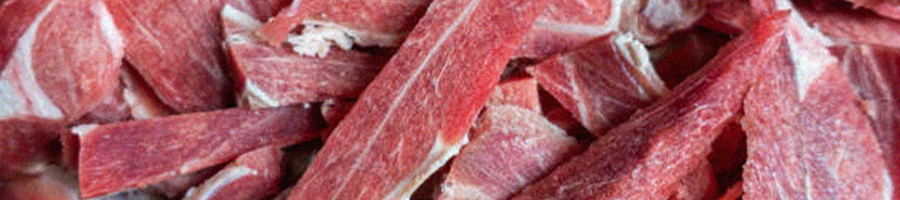 Top view close up image of lamb meat