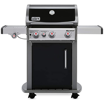 Closed cover gas grill