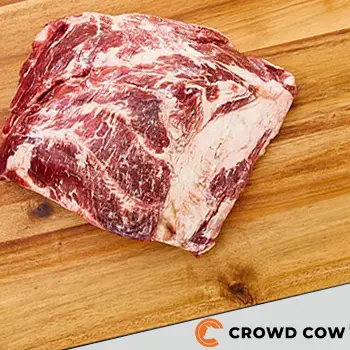 Crowd Cow meat product on top of chopping board