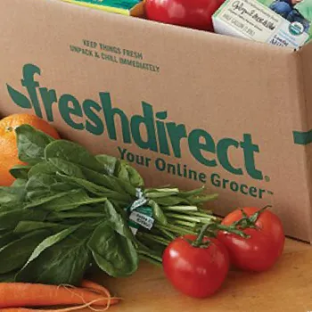 Freshdirect box of vegetables