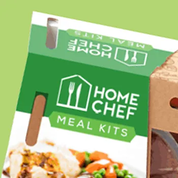 Meal Kit Box plain background