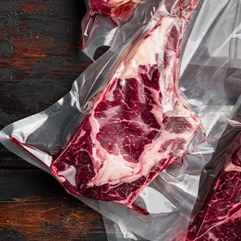 storing steak in plastic