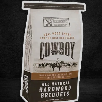Duraflame Cowboy Charcoal Brand with white stroke