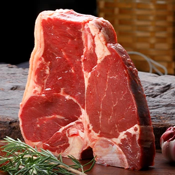 A T-Bone standing on a table