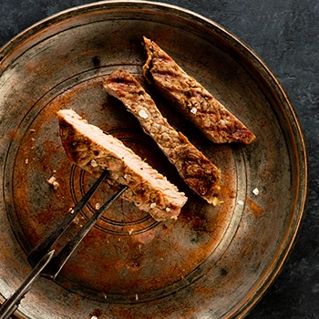 steak in a plate