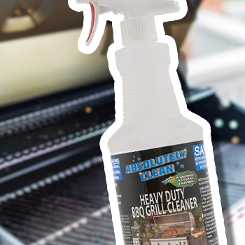 Absolutely Clean brand BBQ grill cleaner spray solution