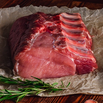 Pork ribs laying on a paper bag