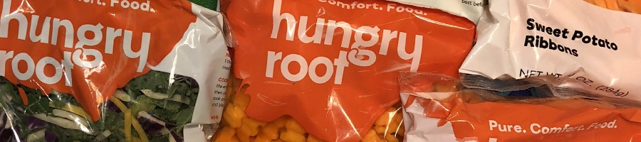 Top view of Hungryroots products