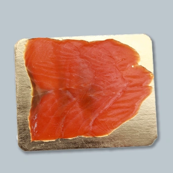 A smoked Trout on cutting board