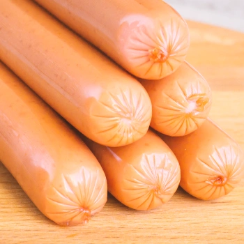 Close up of hot dogs